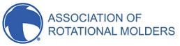 Logo of the Association of Rotational Molders. It features a blue circular icon with a stylized white 